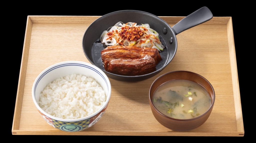 厚切り豚角煮定食