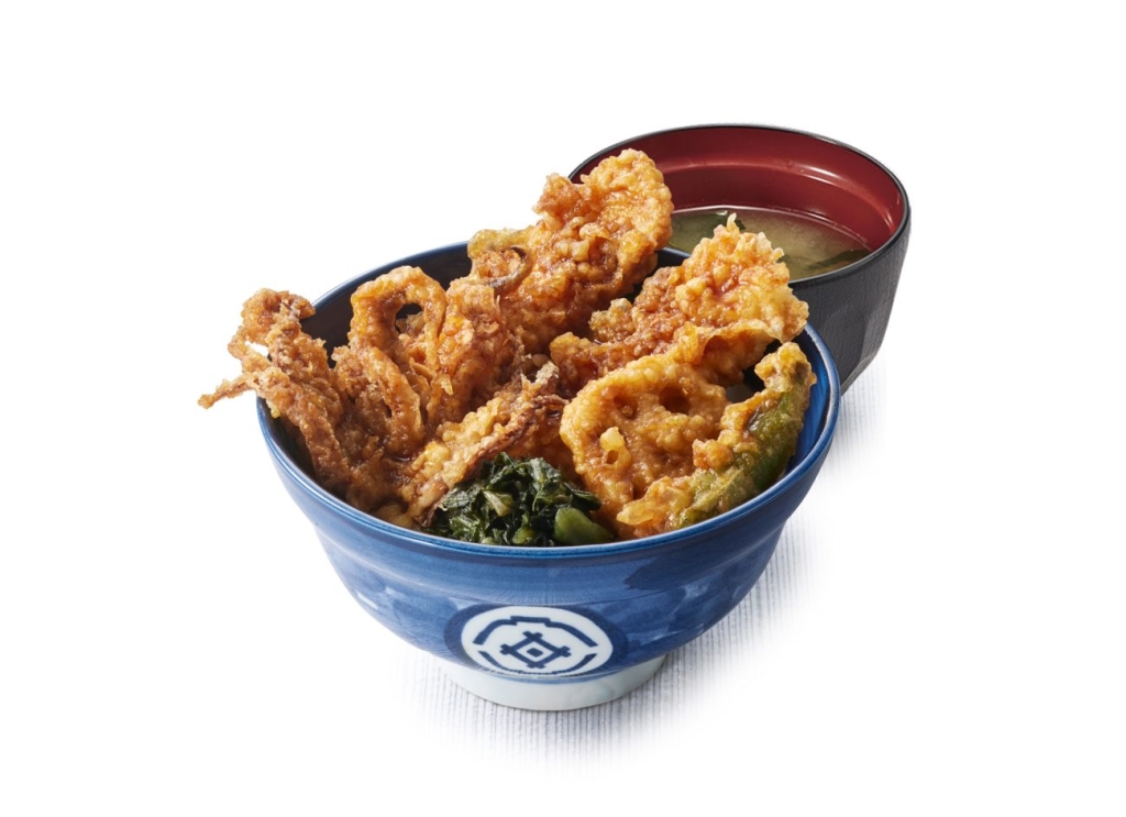 たれづけいかづくし天丼(みそ汁付)