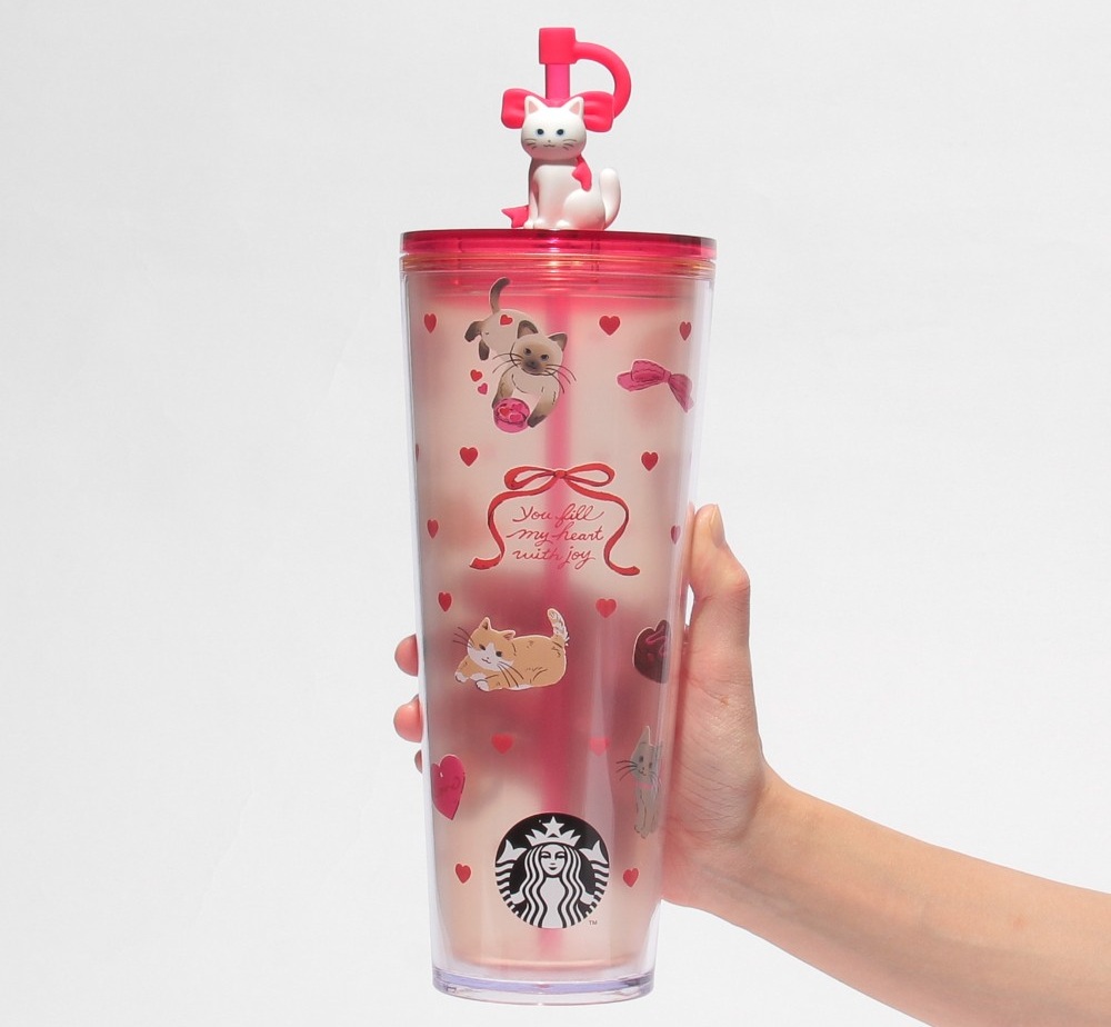 バレンタイン2026 コールドカップタンブラー キャット(710ml)