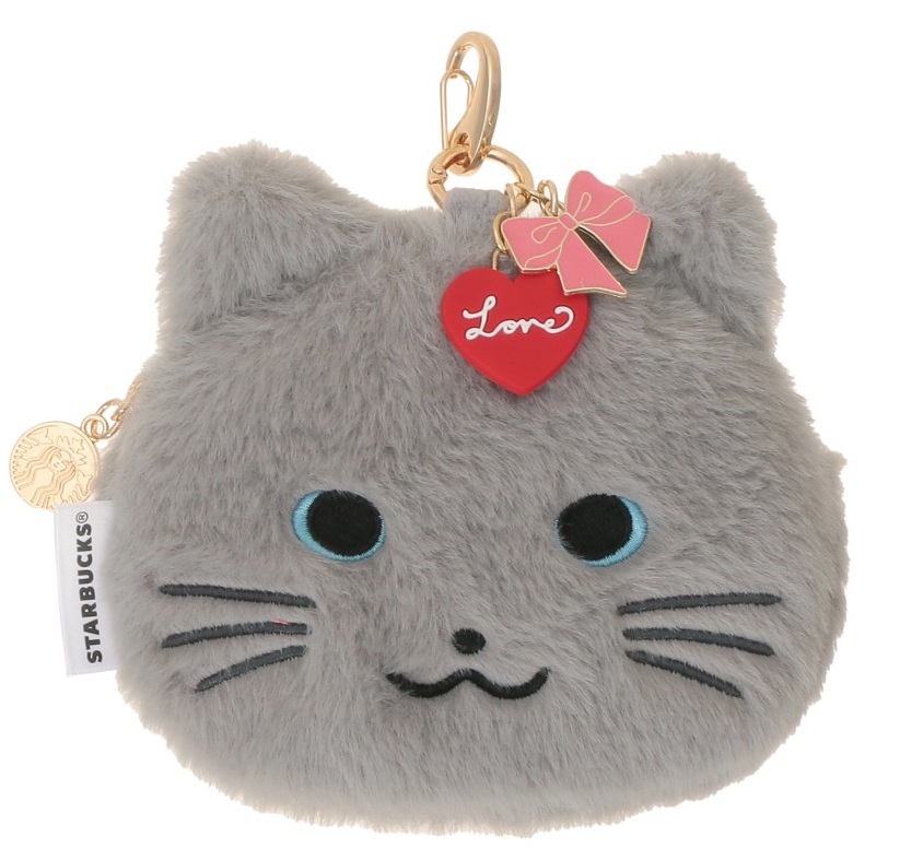 バレンタイン2026 ファーポーチ キャット