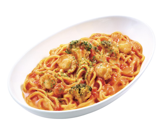 陸奥湾産ホタテのトマトクリーム