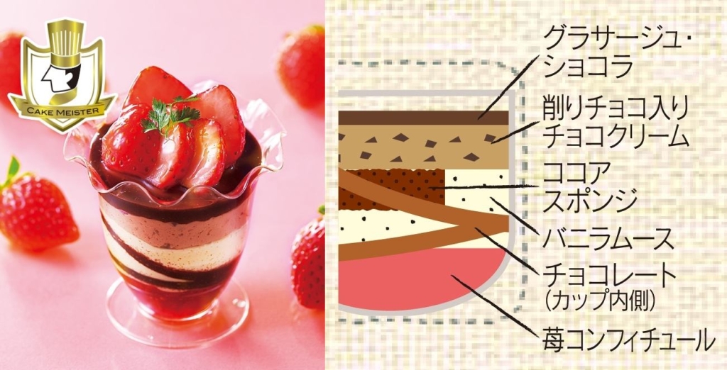 苺のショコラパフェ
