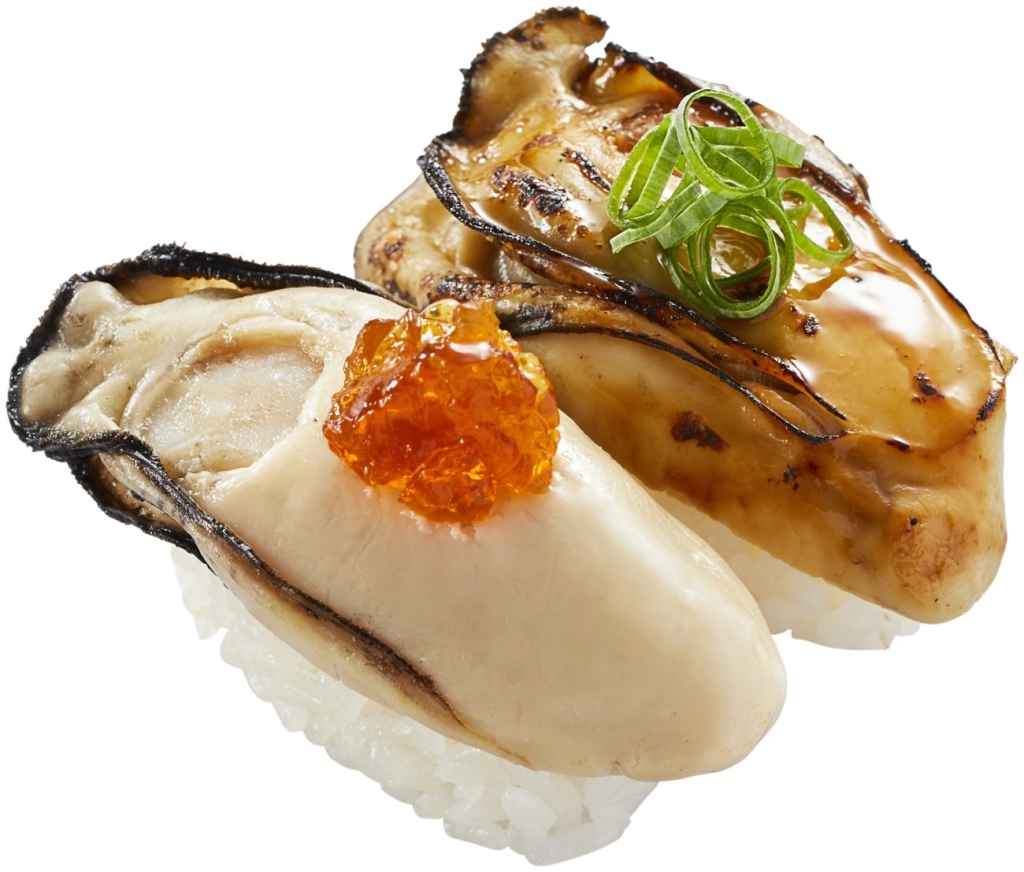 『瀬戸内海産蒸し牡蠣 食べ比べ ポン酢ジュレのせ・焦がし醤油炙り』