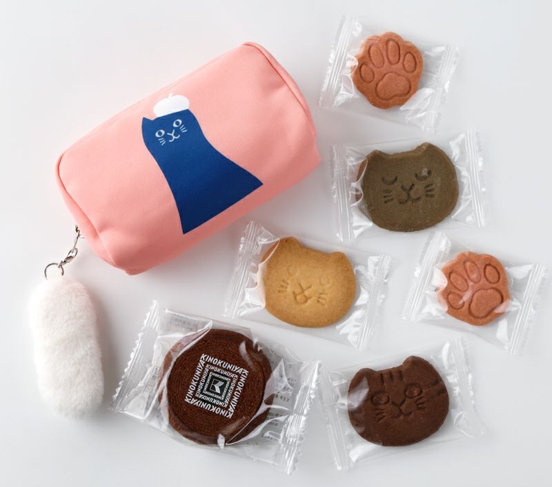紀ノ国屋「ねこのスイーツポーチ ローズピンク」