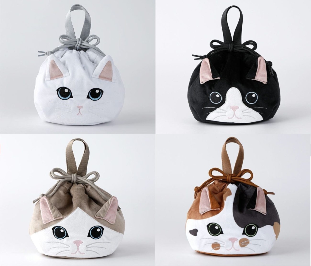 保冷巾着(白猫/黒猫/ハチワレ/三毛猫)
