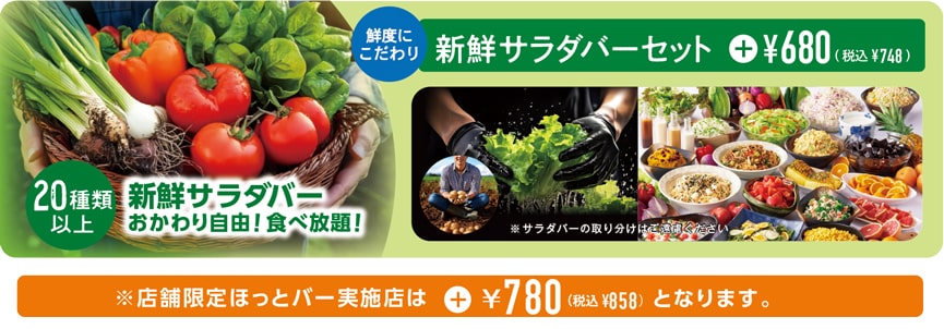 「新鮮サラダバーセット」