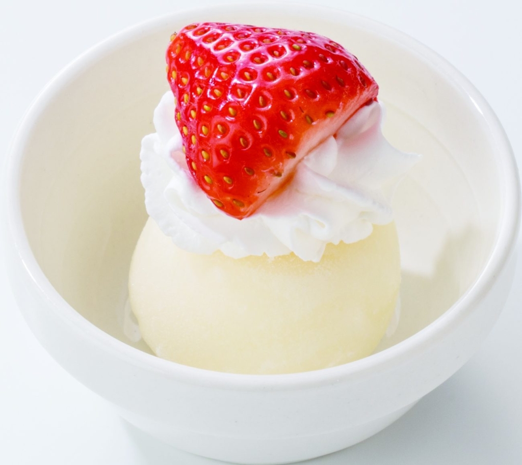 +150円で追加できる「ミニいちご雪見だいふく」