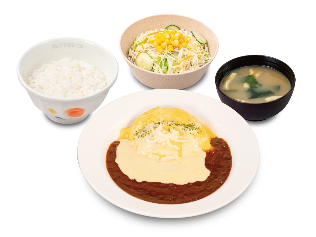 チーズオムデミハンバーグ定食