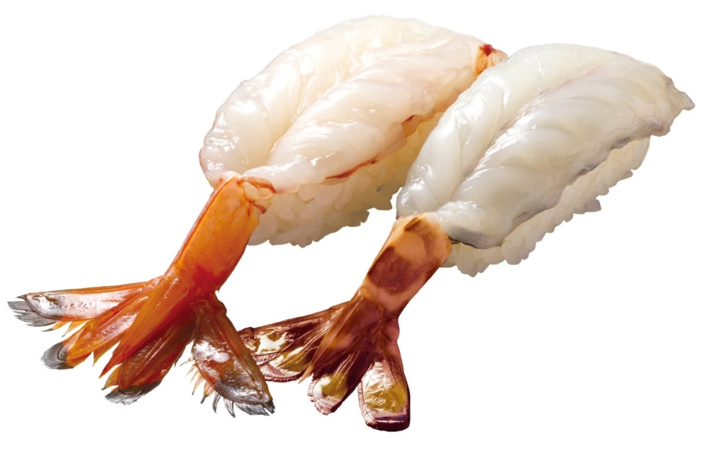 天然えび食べ比べ(赤えび・車えび）