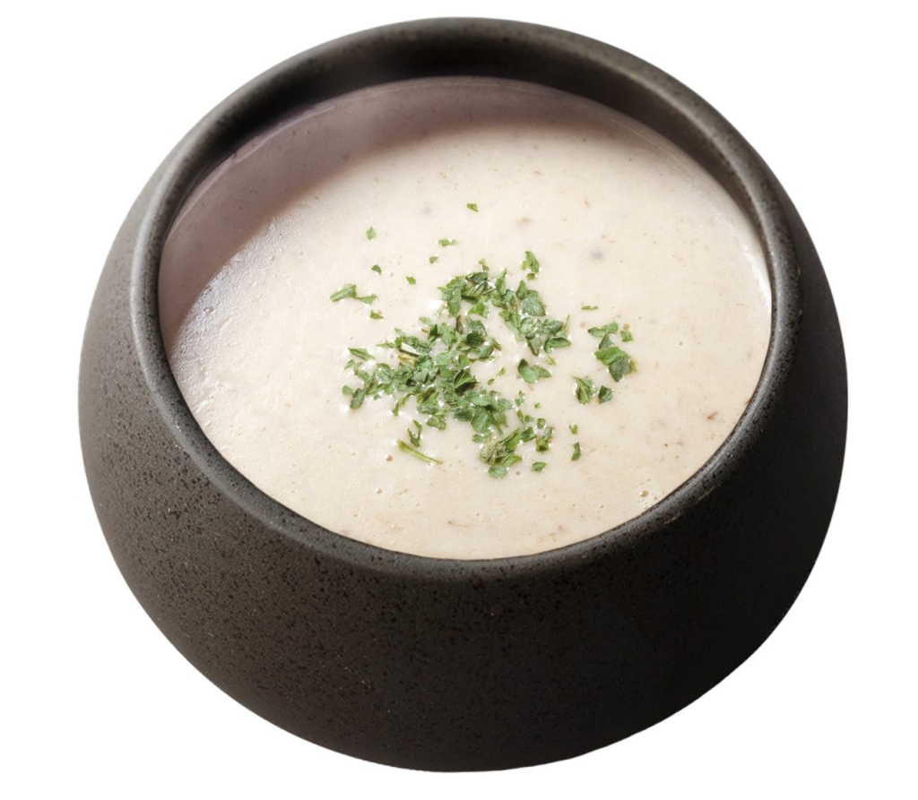 あさりとエリンギのきのこクリーム茶碗蒸し