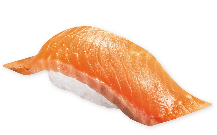 大切りサーモン（1貫110円）