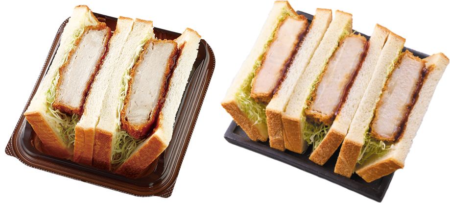 従来品と「盛りすぎ!厚切りロースカツサンド」