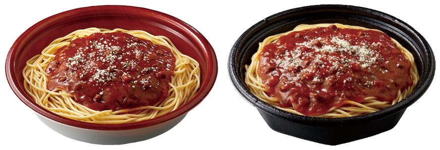 従来品と「盛りすぎ!ミートソース」