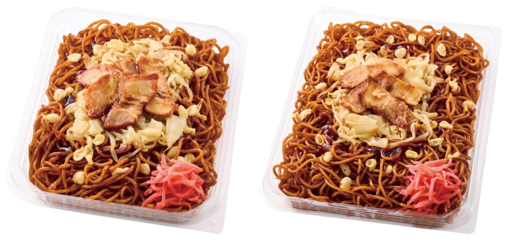 従来品と「盛りすぎ!ソース焼そば」