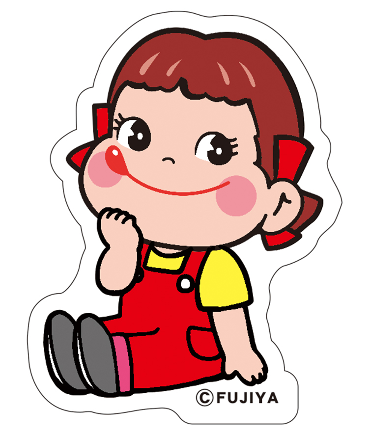 ペコちゃんハートクッキーBOX　ステッカー