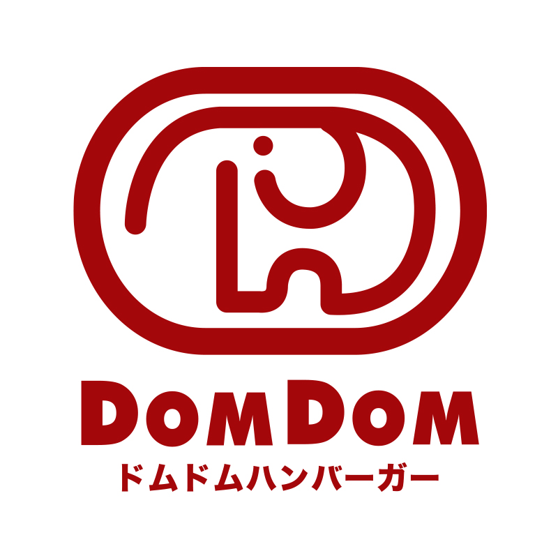ドムドムハンバーガー　ロゴ
