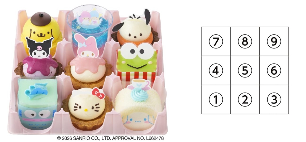 <サンリオキャラクターズ>スイーツコレクション(9個入)