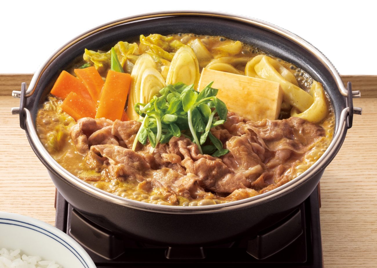 吉野家「牛カレー鍋膳」