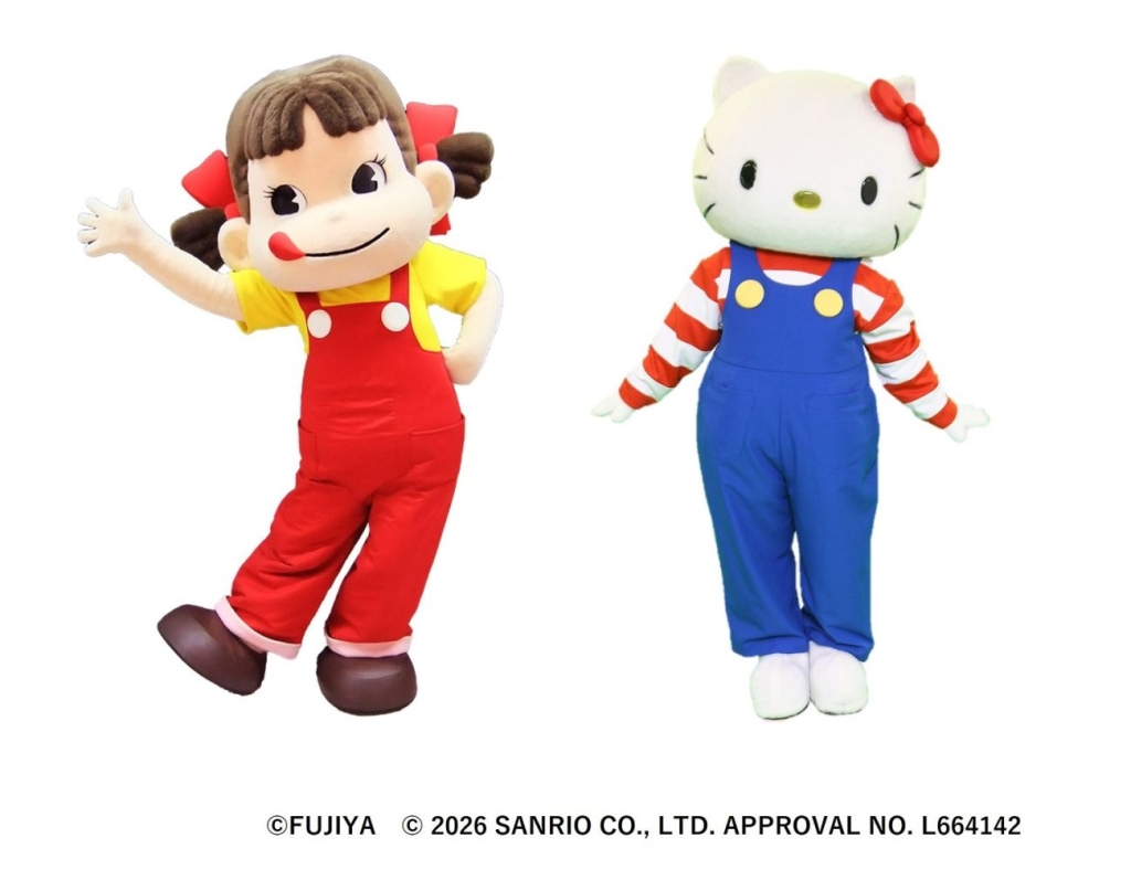 「ペコちゃん＆ハローキティ」のグリーティングイベント