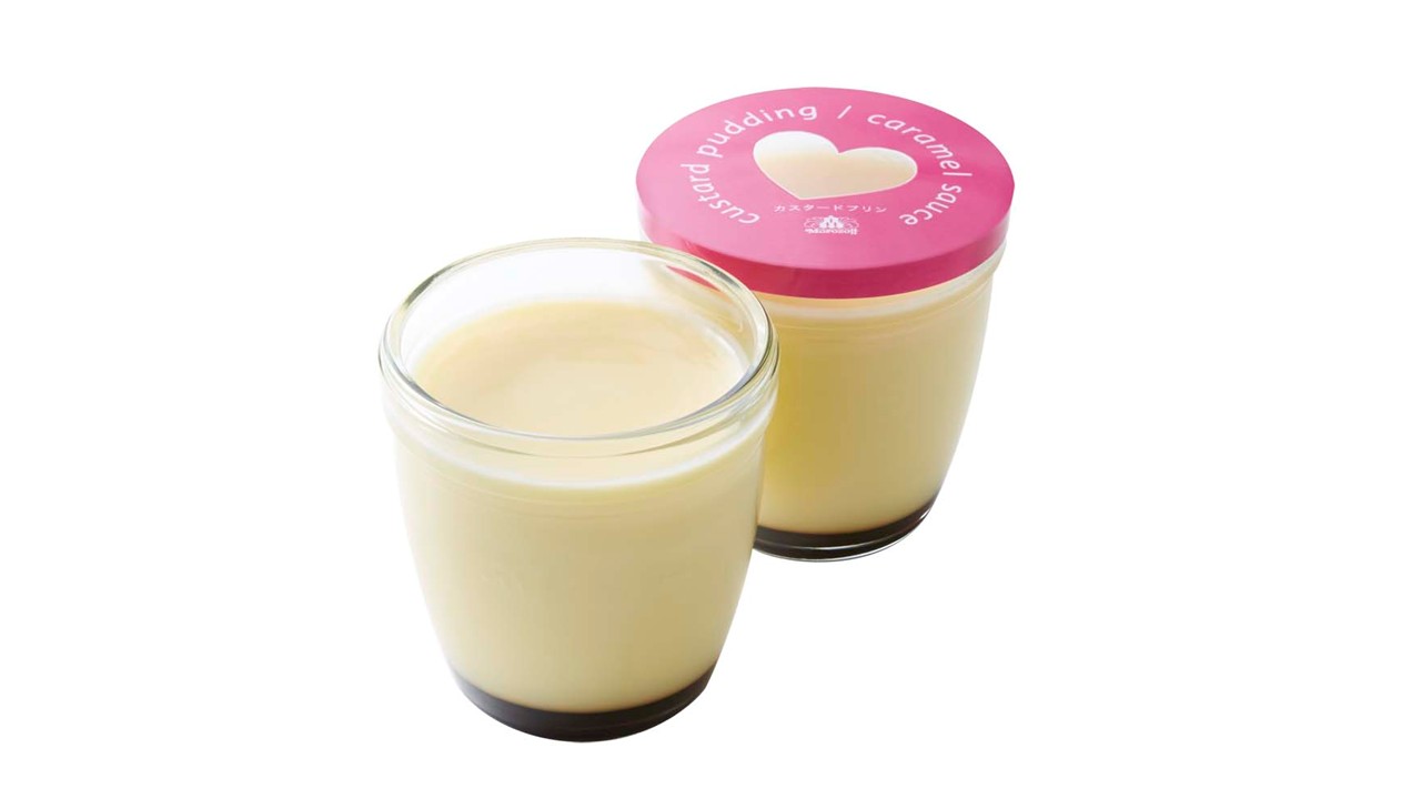 カスタードプリン(ハートキャップ)