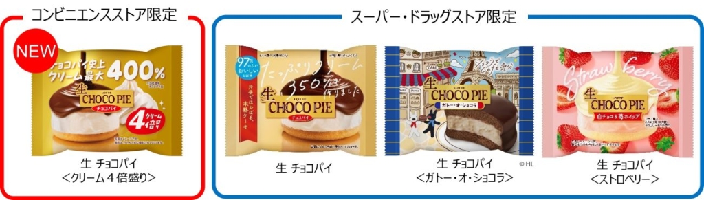 「生 チョコパイ」商品ラインアップ