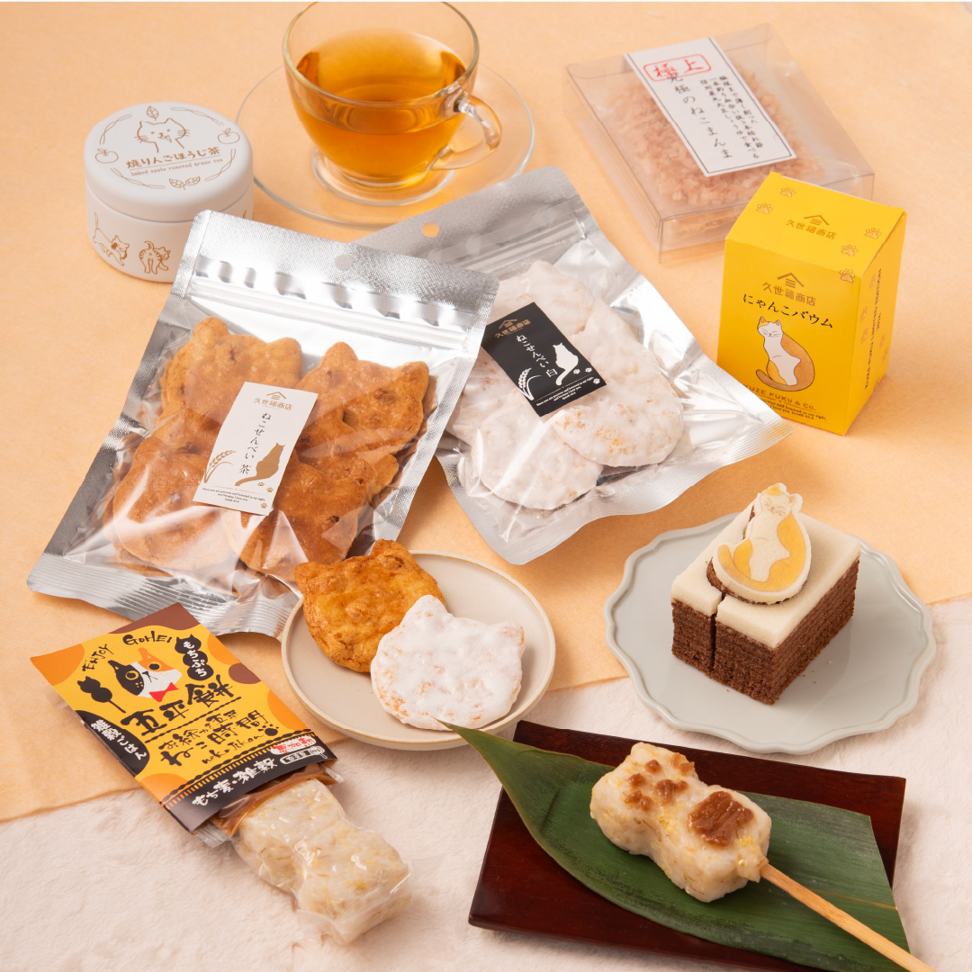 猫デザインの商品一例