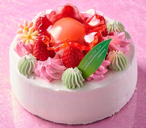 お花のフリルショートデコレーション 14cm