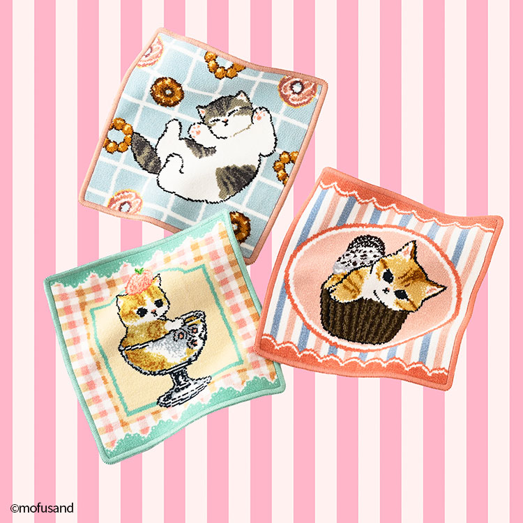 【タオル美術館】mofusand シェニール織タオルハンカチ