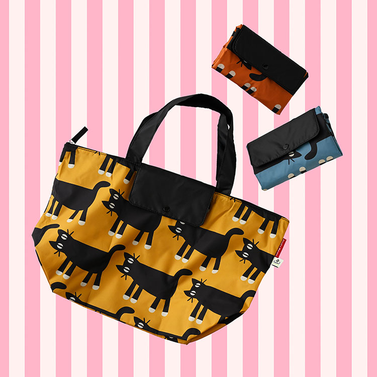 【アツコマタノ】ファスナー付きエコバッグ