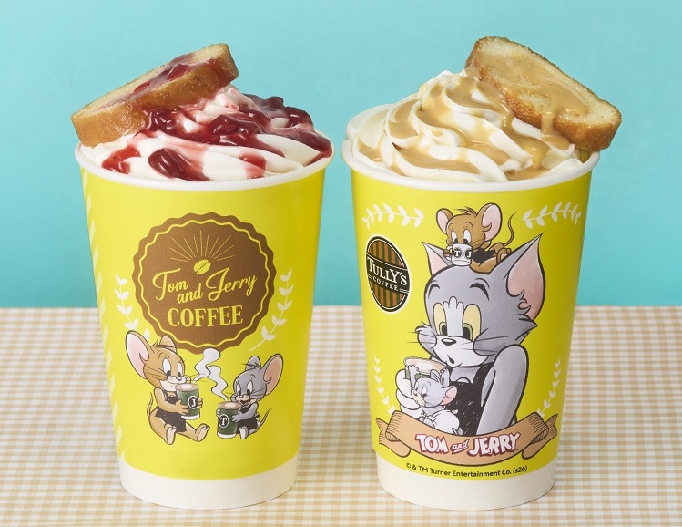 ＆TEA さくさくラスクのストロベリーロイヤルミルクティー、さくさくラスクのピーナッツバターラテ