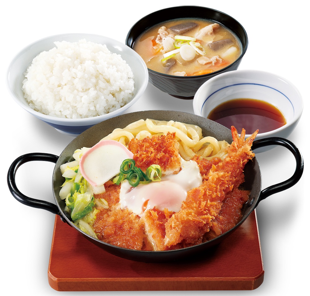 鍋焼きカツ煮定食