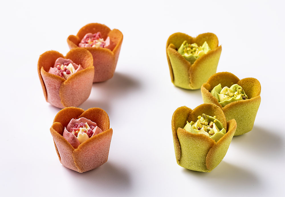 チューリップローズ 左からストロベリーバター/ピスタチオバター