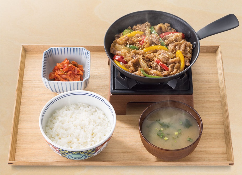 吉野家「鉄板牛プルコギ定食」