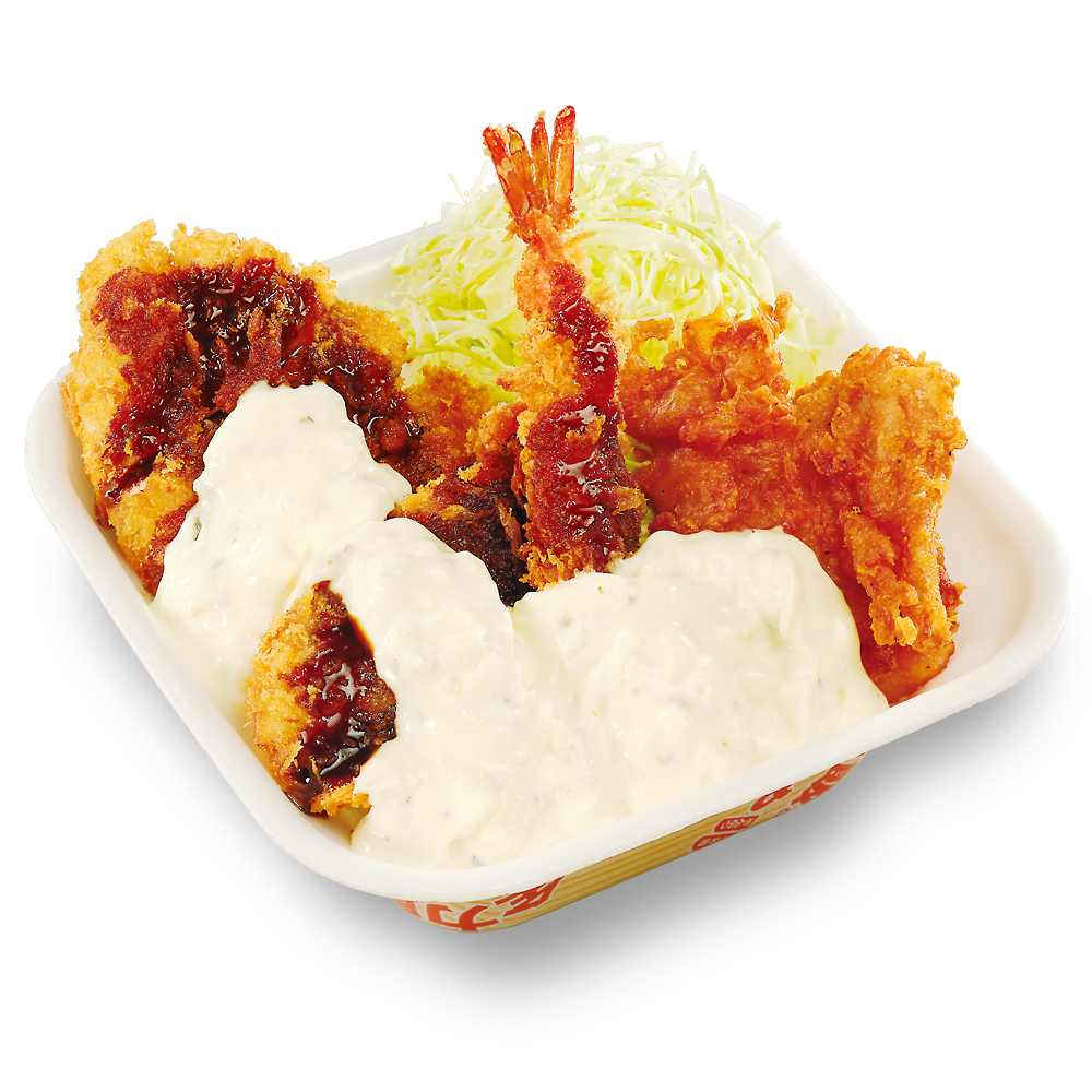 かつや「タルタル盛り揚げ丼弁当」