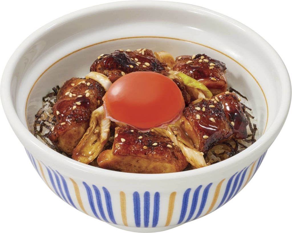 なか卯「とろたま炭火焼き鳥丼」