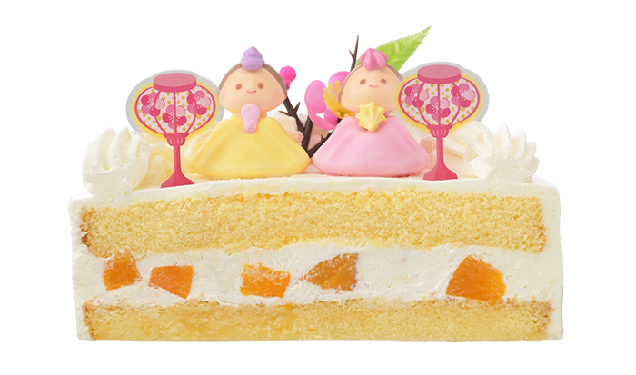 ひなショートデコ(5号)断面