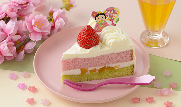 めびなの桃ショート