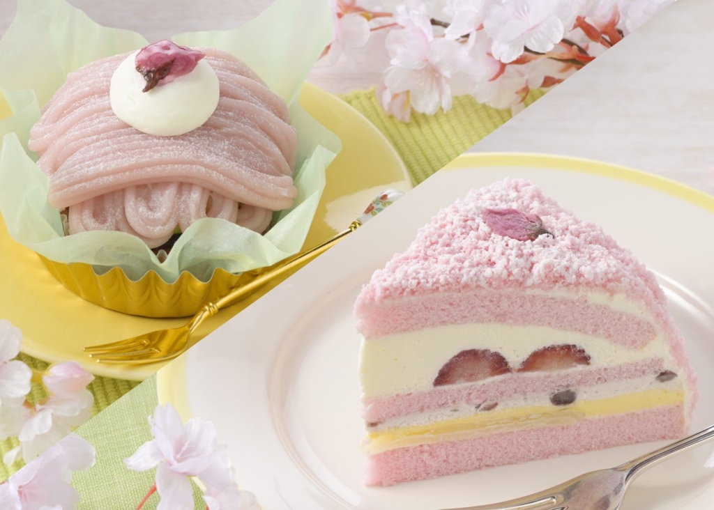 桜風味×和素材」、春限定のケーキ2品