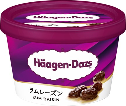 ミニカップ「ラムレーズン」新パッケージ