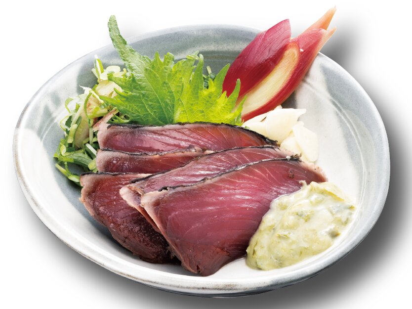 藁焼きかつおの刺身