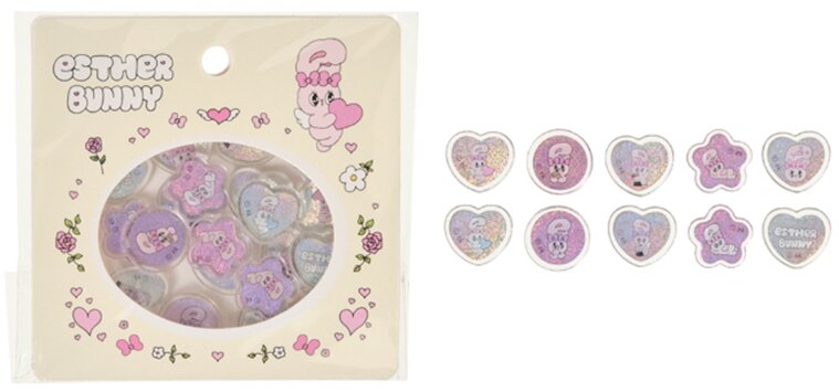 おはじき風シール エスターバニー クリーム
