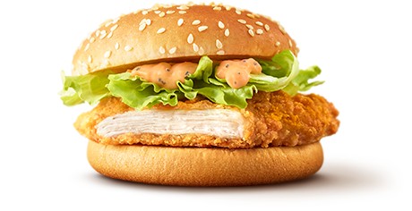 チキンフィレオはリニューアルでペッパーオーロラソースを使用