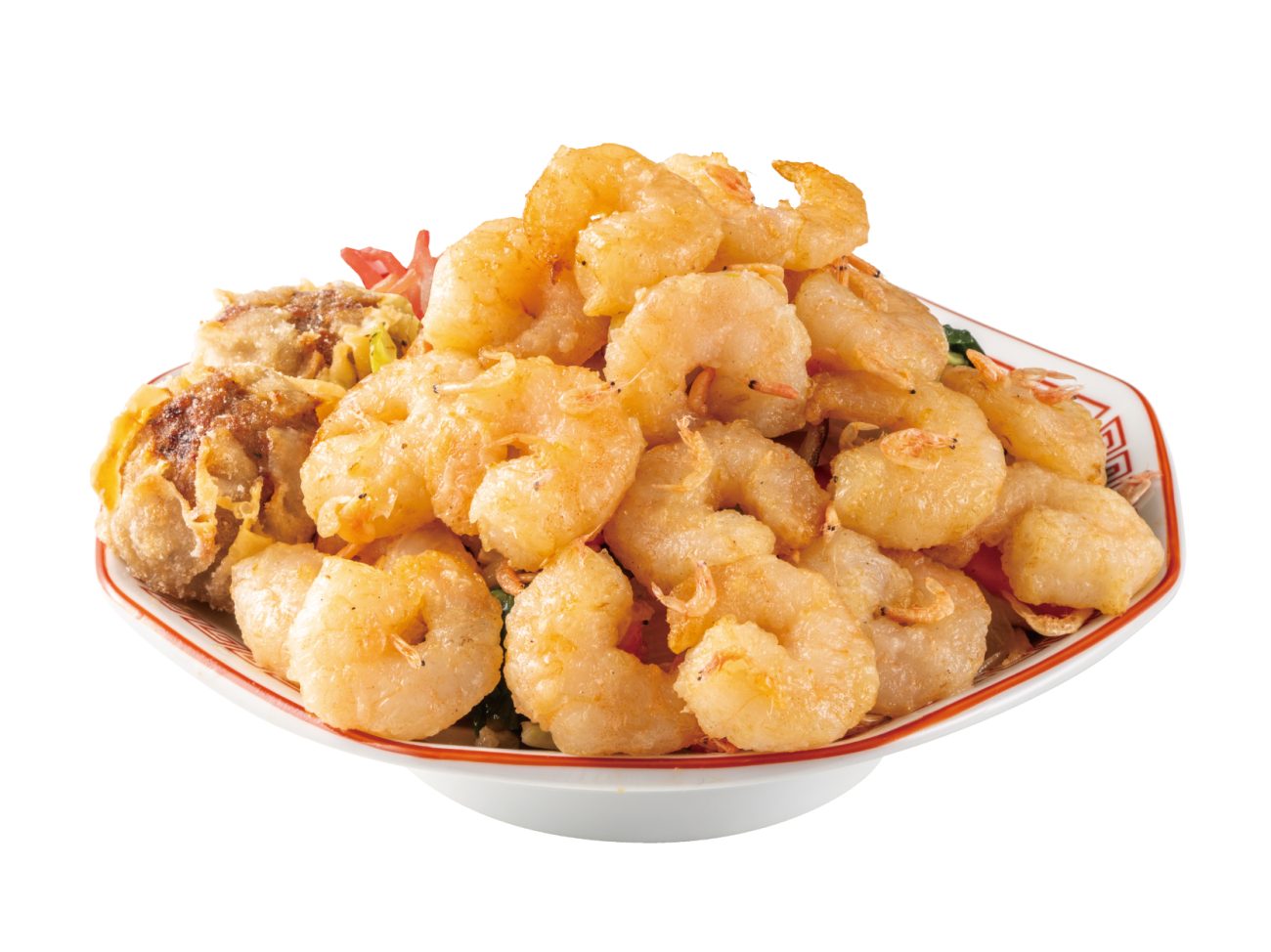 弾けっぷりプリ海老ガーリック焼きそば（写真はプリ海老4倍）