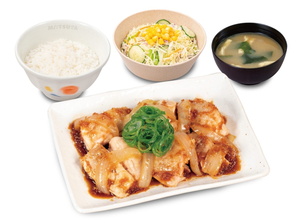 鶏のバター醤油炒め定食