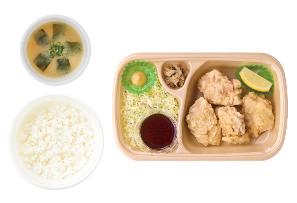 [テイクアウト] 大分とり天 ごはん・みそ汁付　960円