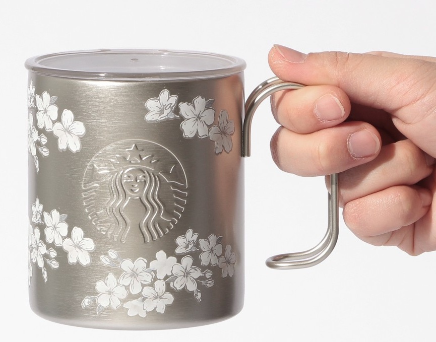 SAKURA2026リッド付ステンレスマグ355ml