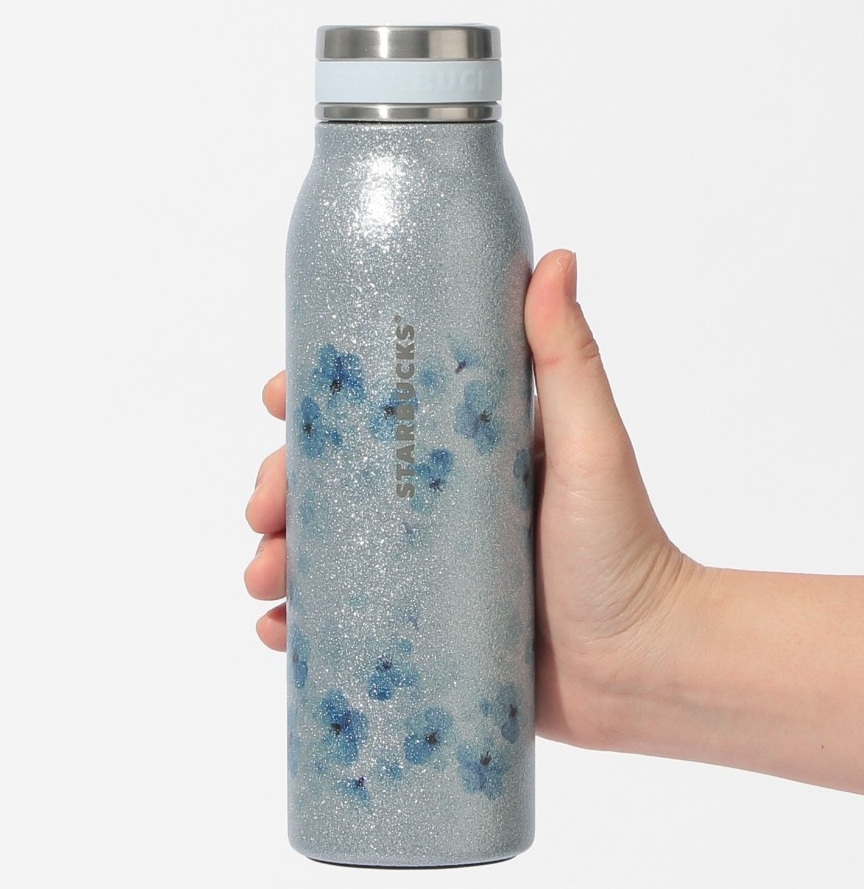 SAKURA2026ステンレスボトルグリッターエアリーブルー444ml