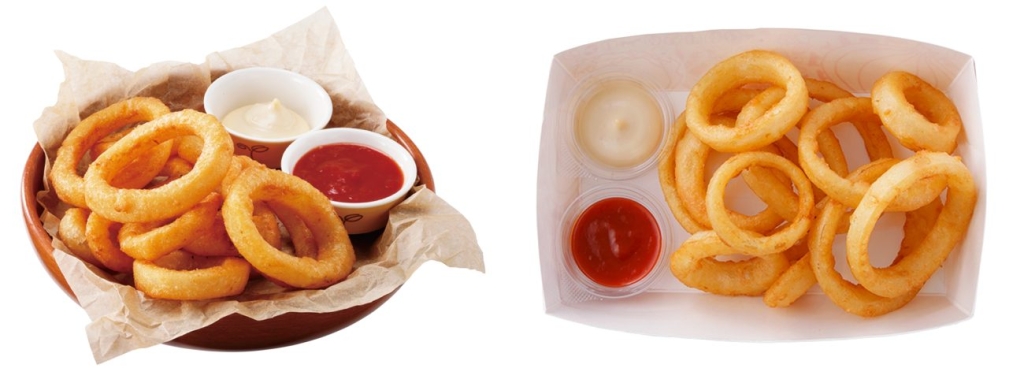 オニオンリング（店内）、テイクアウト オニオンリング