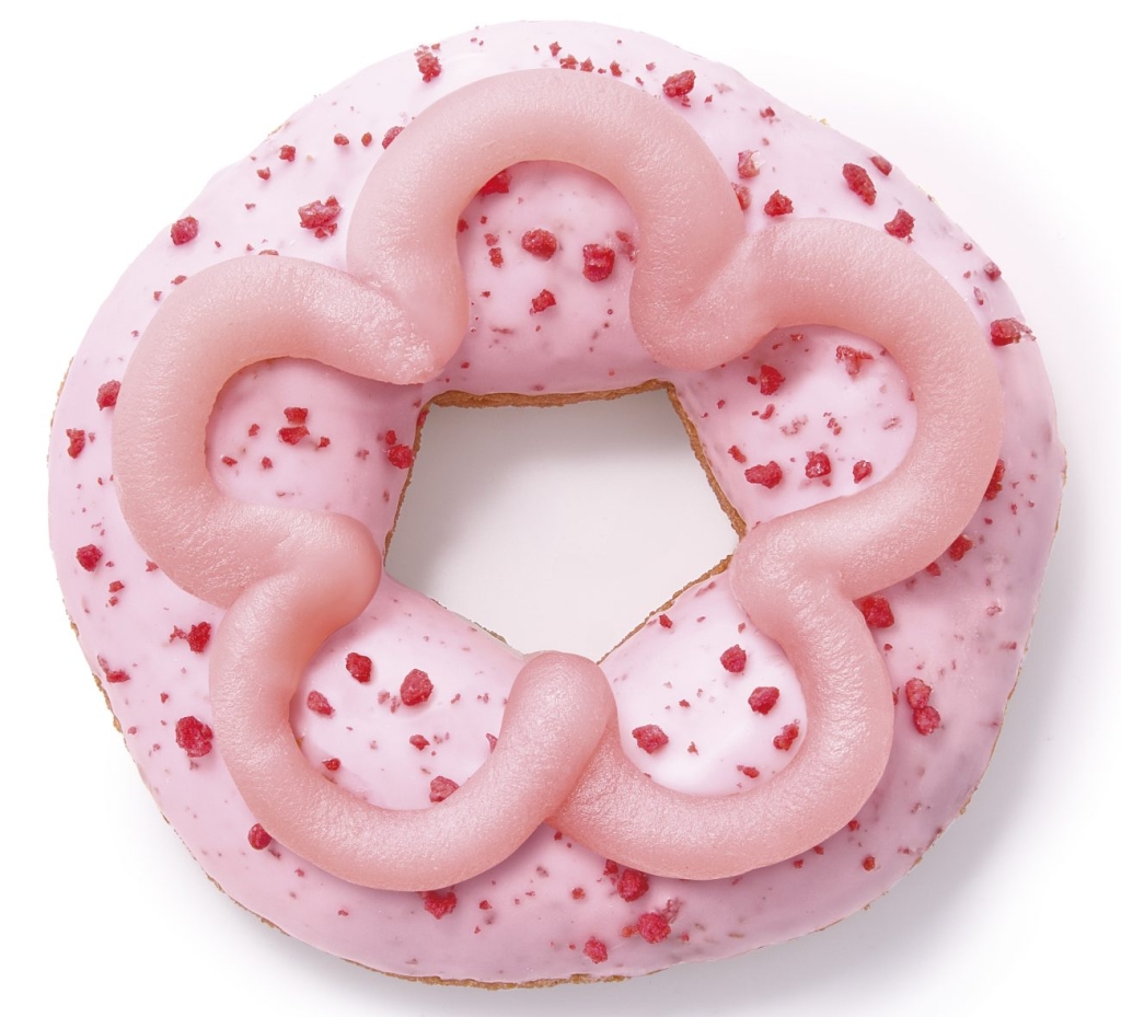 桜もちっとドーナツ 咲くいちごみるく