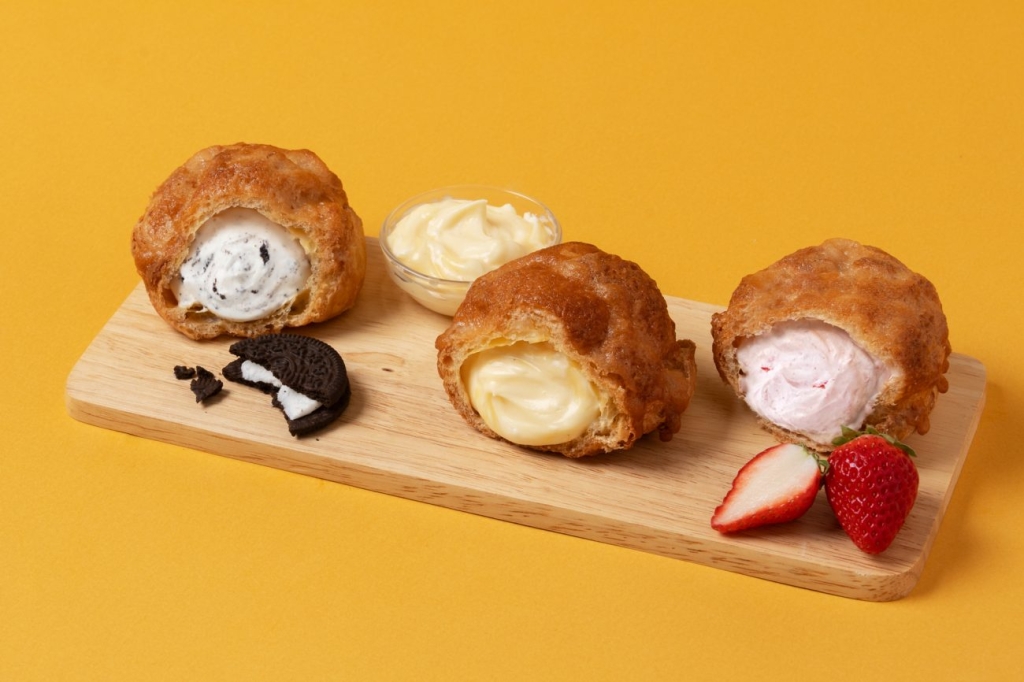 クッキーアンドクリーム･カスタードクリーム･甘酸っぱい苺クリーム